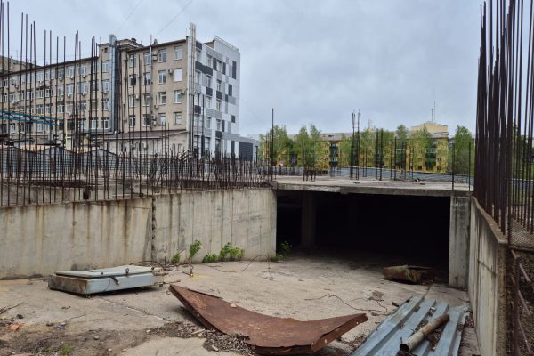 Реконструкция автостоянки в двух уровнях